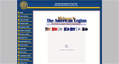 Desktop Screenshot of americanlegionpost478.org
