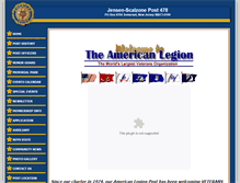 Tablet Screenshot of americanlegionpost478.org